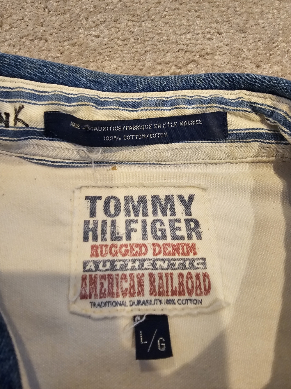 Tommy Hilfiger Men’s Light Blue Relaxed Jeans